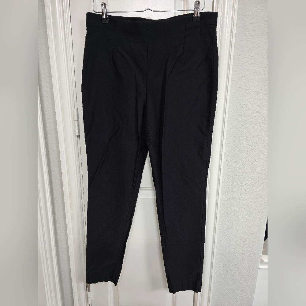 Elle Black Tapered Ankle Pants